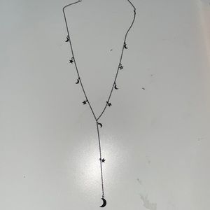 black star and moon necklace